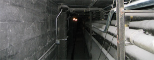 The road to hell... a cramped, hot as hell, really long, steam tunnel. 